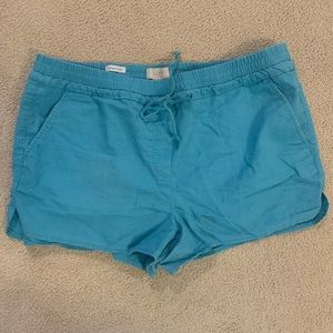 LOFT Pull On Linen Runner Short, Size Large